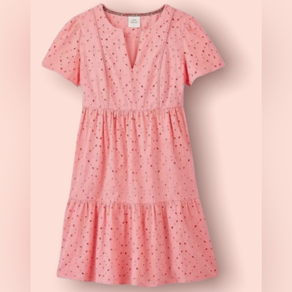 Knox Rose Pink Ruffled Tiered Sundress